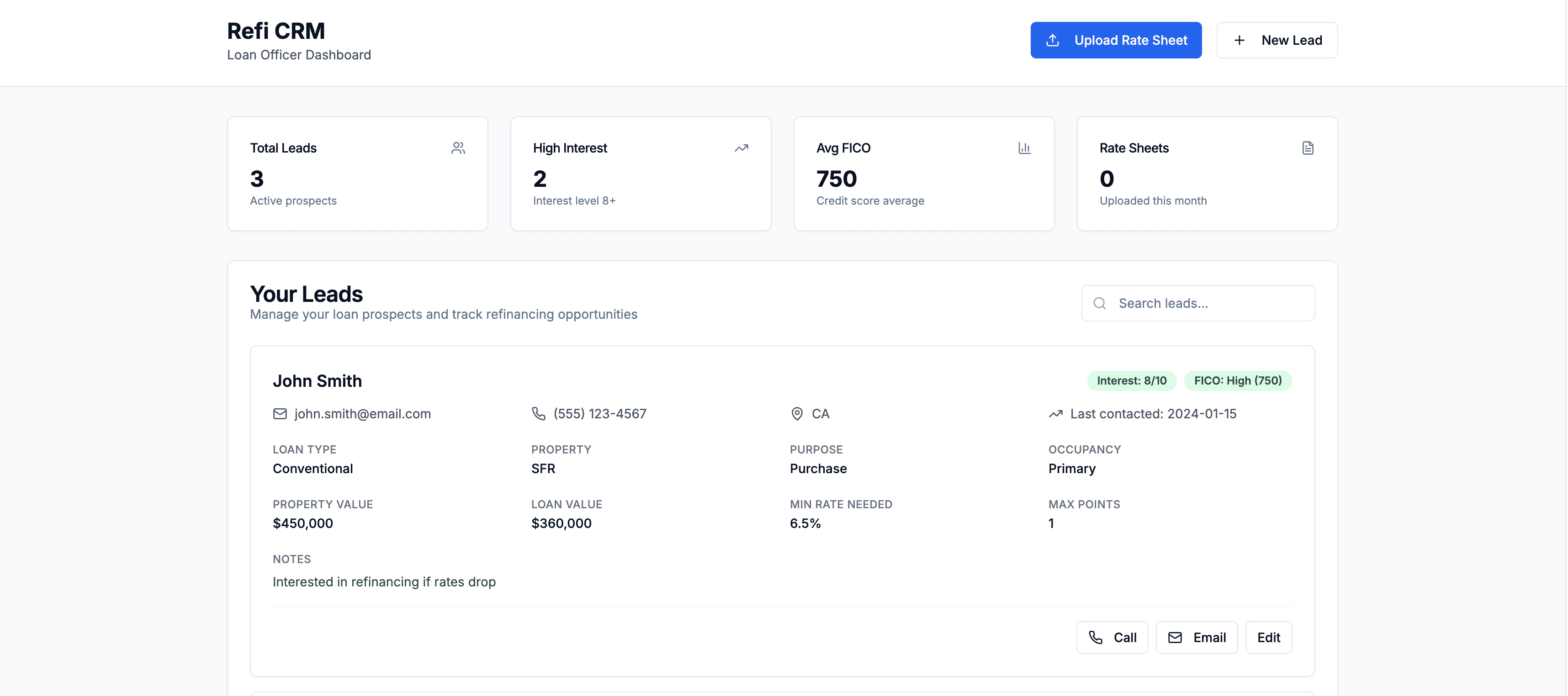 Refinance CRM